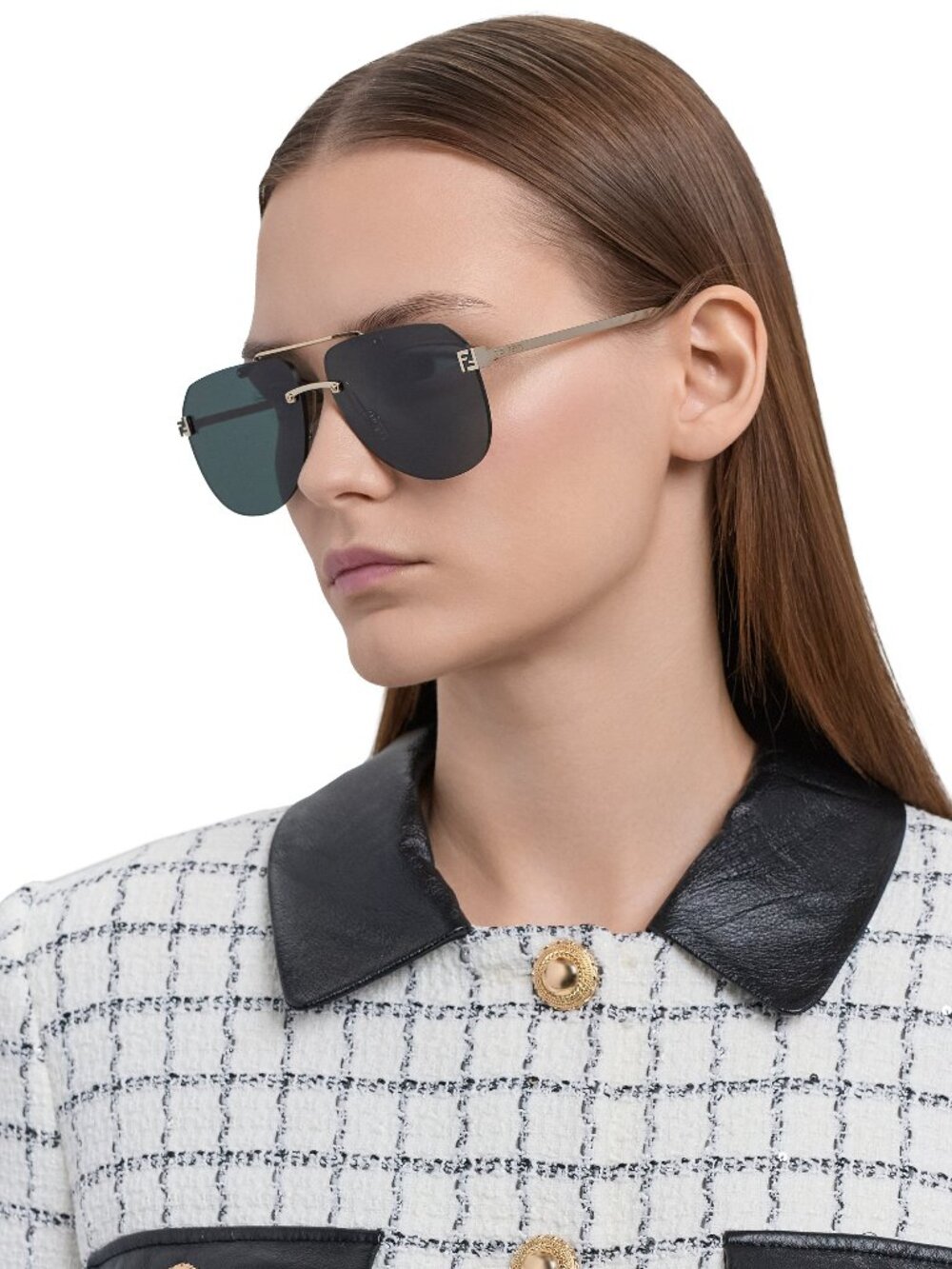 NWT FENDI AVIATOR SUNGLASSES